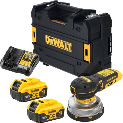 Ponceuse excentrique sans fil DEWALT DCW211P2, 125 mm, 18 V, 2 batteries de 5,0 Ah et chargeur dans un coffret TSTAK (1/5)