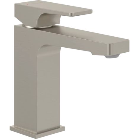 Mitigeur lavabo VILLEROY ET BOCH Architectura Square sans tirette Brushed Nickel Matt (1/5)