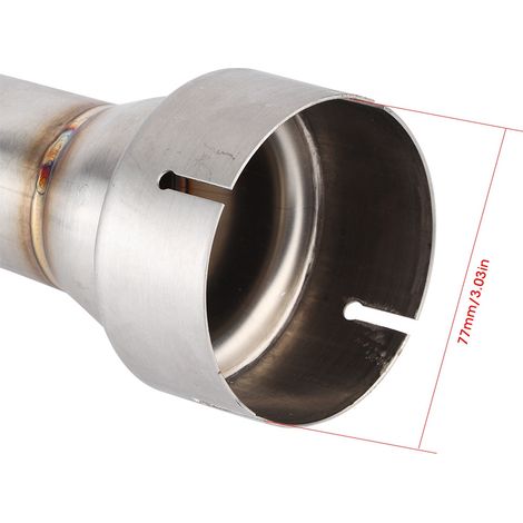 Modification du pot d'échappement de moto adaptée aux motos GSX-S1000, section centrale en acier inoxydable pour GSX-S1000, avec raccord de contre-pression. (1/5)