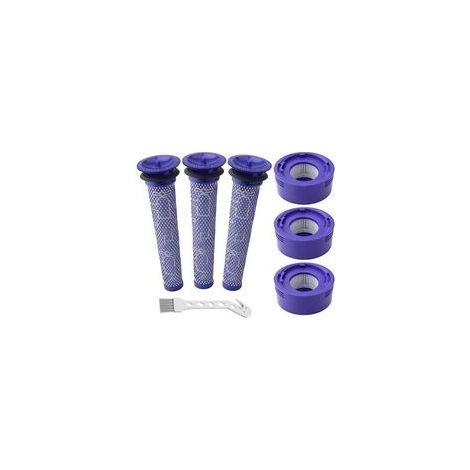 Accessoires pour aspirateur Dyson V7 V8 avant 3 + arrière 3 + brosse blanche (1/5)