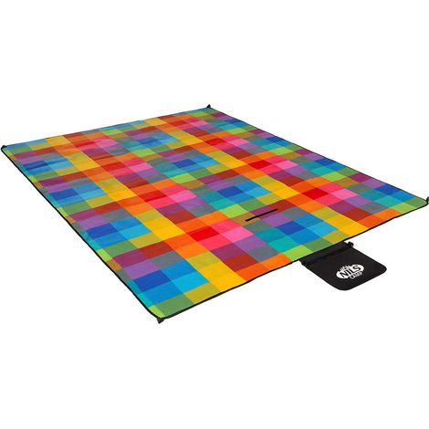 NC2221 PICKNICKDECKE MULTI 250x200 CM PE + ALU NILS CAMP (1/5)