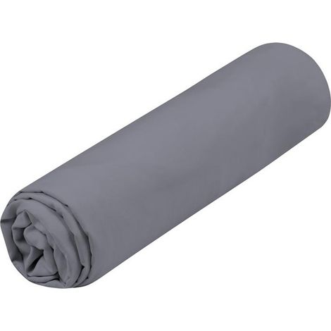 Drap housse 160 x 200 cm Cocon ardoise (1/3)
