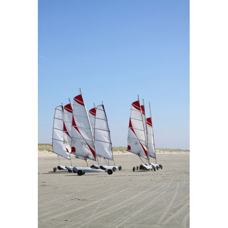 Tableau sur toile plage de Merlimont 30x45 cm - Impression sur Toile Murale Décorative - Image imprimée en HD sur Toile - Toile sur Châssis en Bois FSC - Fabriqué en France (1/5)