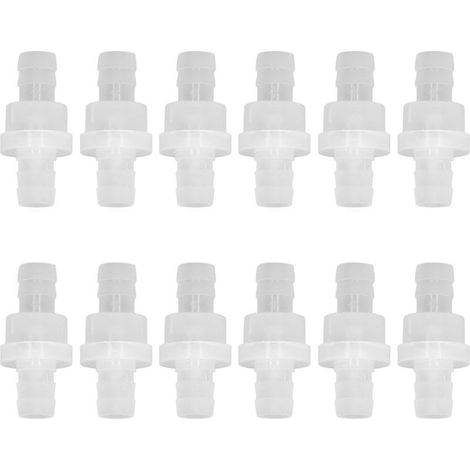 Clapet Anti-Retour - PP - 10 mm - Pour Aquarium Alimentation Et Industrie Chimique - 12 Pièces (1/5)