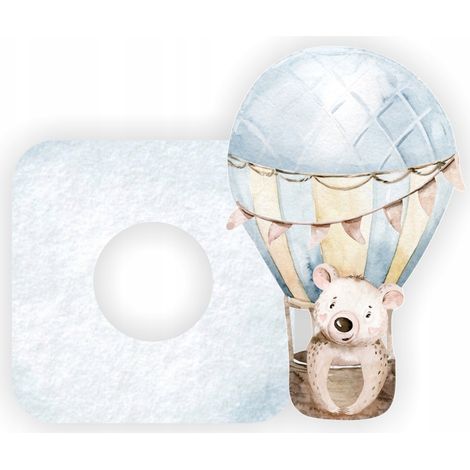 Adhesivo protector para el interruptor de la habitación infantil - Osito de peluche (1/4)