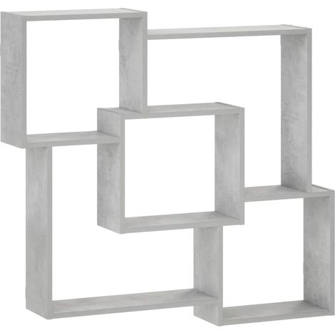 Estante de pared Gris Hormigón 98 x 17 x 91 cm vidaXL (1/5)