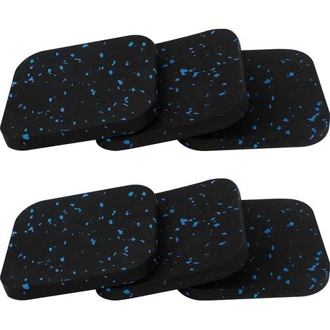 CCYKXAA 6Pcs Tapis Machine à Laver Anti Vibration, 10 x 10 cm Patin Anti Vibration Lave Linge en Caoutchouc pour Tapis Roulant, Sèche-Linge et Machine à Laver (1/5)