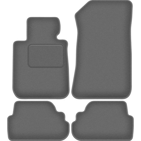 Alfombrillas de terciopelo color grafito para BMW Serie 1 E88 descapotable (2004-2011). (1/5)