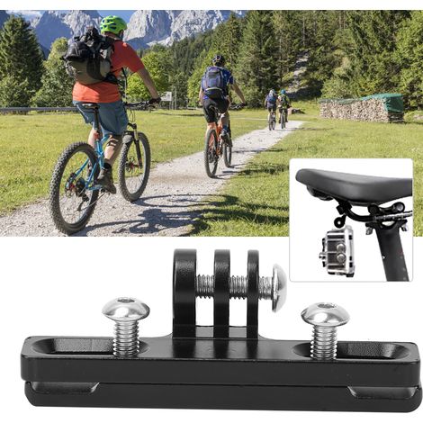 Support Vélo en Alliage Noir pour Caméra GoPro Hero 6/5/4/3, Monture de Selle Accessoire Cyclisme (1/5)