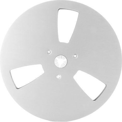 Bobine Vide 1/4 Pouce 7" en Alliage d'Aluminium à 3 Trous pour Machine TEAC, Plateau d'Ouverture Argenté (1/5)