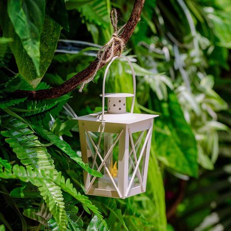 Lanterne Vintage Métal Mini pour Bougies Chauffantes - Décoration de Mariage et Fête d'Anniversaire