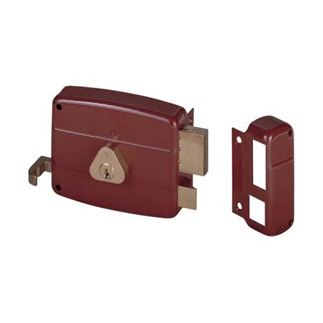 SERRATURA LEGNO APPLICARE 50121 CISA  C.TONDO FISSO M2+TIRANTE E.MM 60 DX