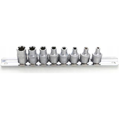 Jeu de clés à douille Torx 3/8" 8EL (1/5)