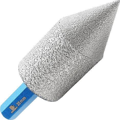 Fraise diamantée 0-25mm pour agrandir trous sur carrelage, granit, marbre (1/5)