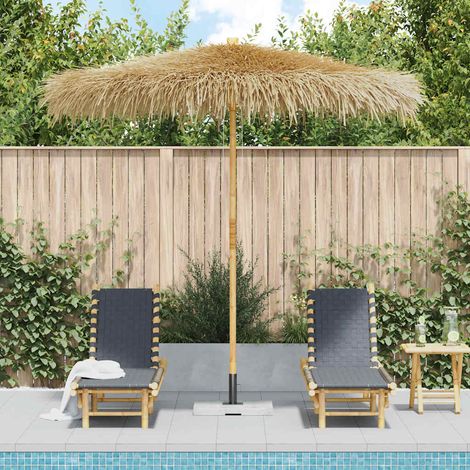 Parasol en Bambou avec Toit en Feuille de Bananier pour Jardin et Terrasse Ø 210 cm - PANGIVO (1/5)
