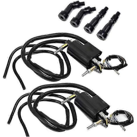 Ensemble de 2 bobines d'allumage et capuchons pour Kawasaki GS550 GS650 GS750 850 1000 1100 KZ400 650 750 900 1000 33410-45012 (1/5)
