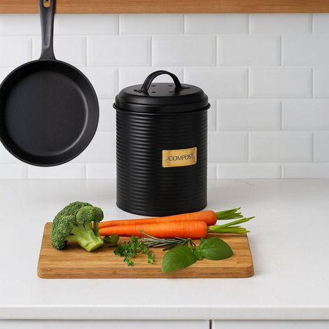 Kompostbehalter mit geruchsfilter 25 l fassungsvermogen