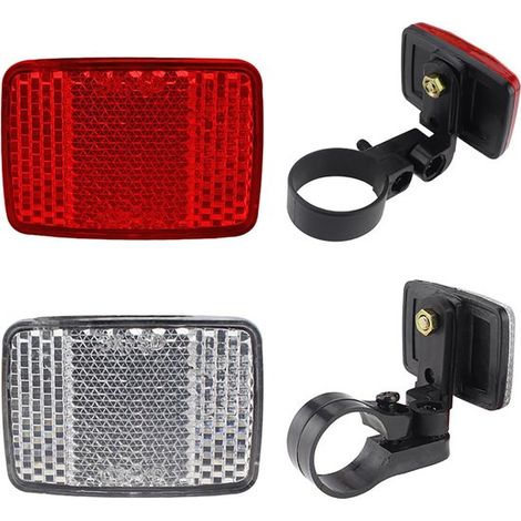 Reflectores para bicicleta, juego de reflectores para bicicleta, reflectores delanteros y traseros para todo tipo de bicicletas. (1/5)