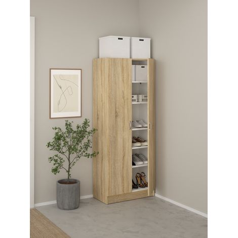 SCARPIERA/MOBILE MULTIUSO MOD. FOCUS 69.2X34.6 H. 170.4 OAK (1/5)