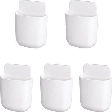 Set mit 5 Fernbedienungshaltern, Wandaufbewahrungsbox, universeller Fernbedienungshalter