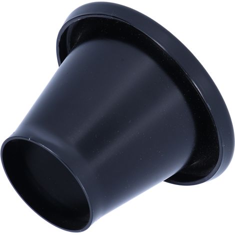 1,9-Zoll-Turbo-Ansaugtrichteradapter, schwarzer CNC-gefräster Aluminium-Ansaugtrichter, Auto-Tuning-Zubehör (1/4)