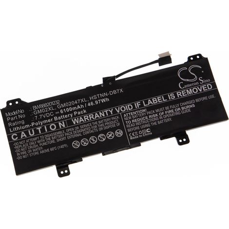 vhbw Akku Ersatz für HP 917679-241, 917679-271, 917679-541, 917679-2C1, GM02047XL-PL, GM02047XL, 917725-855 für Notebook (6100 mAh, 7,7 V, Li-Polymer) (1/4)
