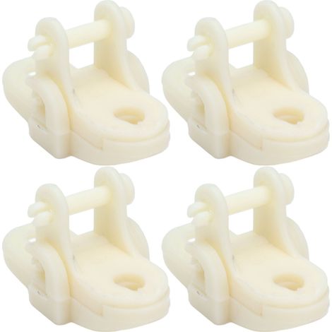 15 pièces Poulies de Serre en Plastique Blanc Durables pour Ventilation, Agriculture et Élevage (1/5)