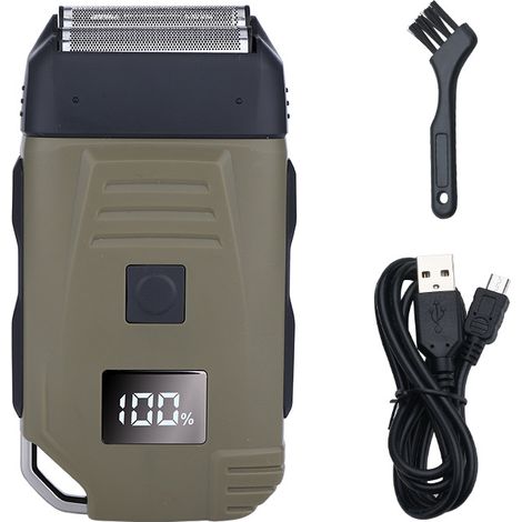 rasoir electriques hommes-Rasoir électrique Rasoir électrique Machine de rasage rechargeable pour hommes Rasoir Rasoir à barbe Utilisation humide-sèche Tondeuse à barbe