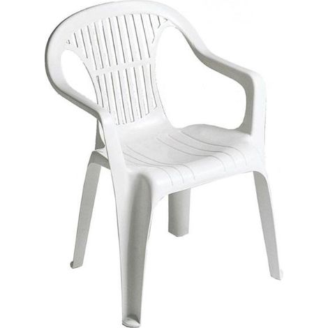 GARDEN LIFE sillon resina blanco 8103 , Sillón resina 8103/4 blanco. -Marca: Garden Life. -Silla resina monoblock respaldo bajo blanco. -Material: Resina. -Color : Blanco. -Medidas