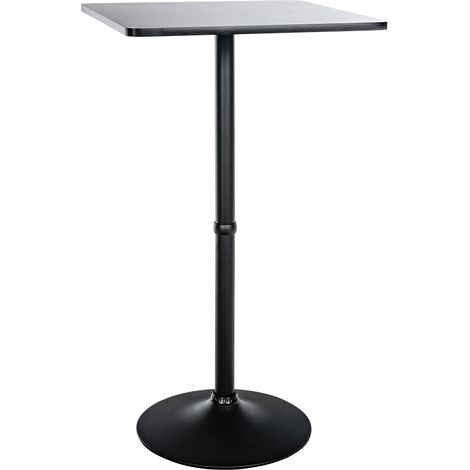 Stehtisch 60 x 60 cm schwarz/schwarz