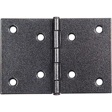 Scharnier DURAVIS® 60 x 90 x 1,25 mm, breit, Material: Stahl, blau verzinkt, Oberfläche: schwarz-diamant