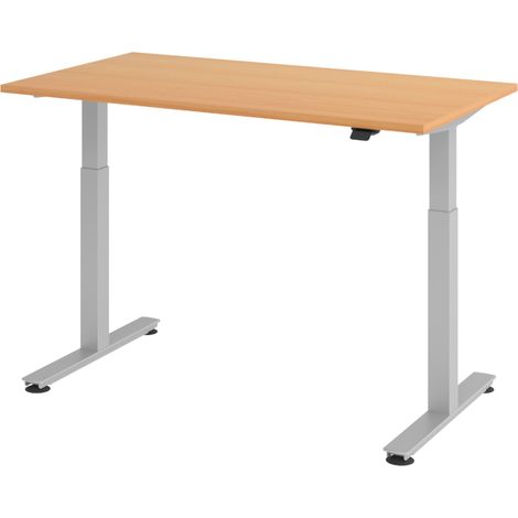 bümö Schreibtisch elektrisch XMST Rechteck: 140 x 80 cm Buche (1/3)