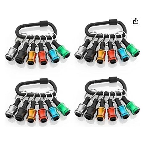 Porte-Embout de Tournevis Magnétique 60 mm en Alliage d'Aluminium pour Queue Hexagonale 1/4, Extraction de Bits en Une (1/5)