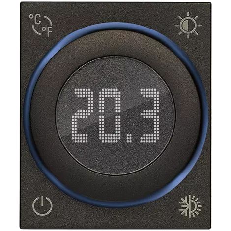 Termostato rotella Wireless 1 ingresso nero serie Linea vimar 30811.G