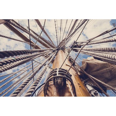 Tableau sur toile mat vieux Greement 30x45 cm - Impression sur Toile Murale Décorative - Image imprimée en HD sur Toile - Toile sur Châssis en Bois FSC - Fabriqué en France (1/4)