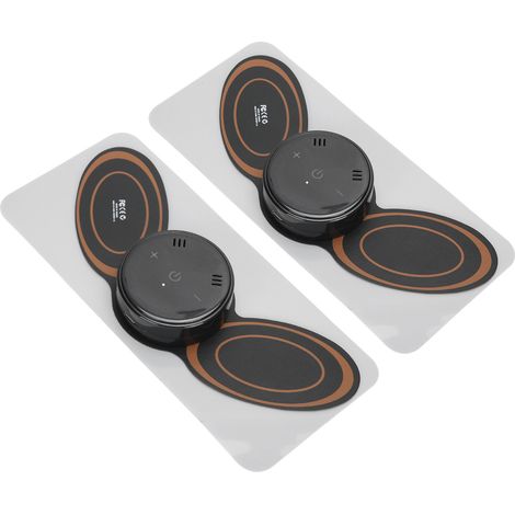 Mini masseur de cou électrique à piles, soulagement de la fatigue, coussinet adhésif de massage cervical par impulsions, noir (1/5)