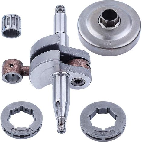 Kit de vilebrequin, embrayage, pignon d'embrayage, roue, roulement de roue pour tronçonneuse à essence Husqvarna 350 345 340 (1/5)