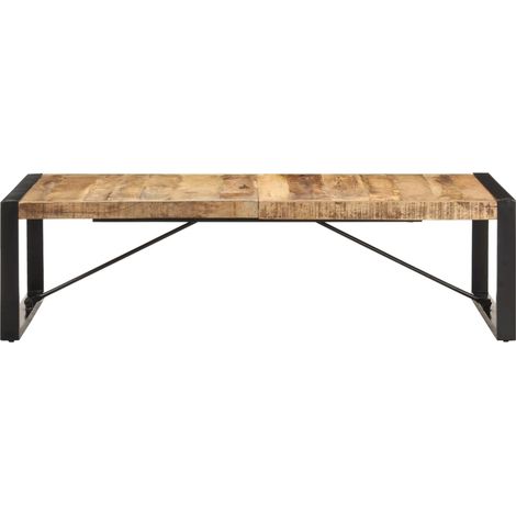 Maison Exclusive - Tavolino da Salotto 140x70x40 cm in Legno di Mango Grezzo (1/5)