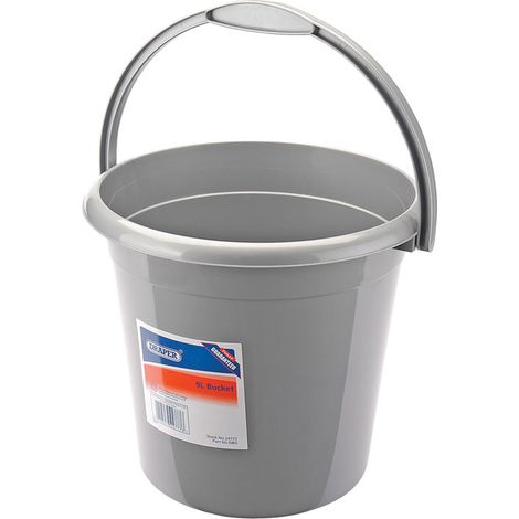 Draper Domestic 9-Litre Heavy-Duty Plastic Bucket with Handle (Model 24777)