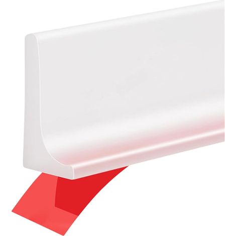Joint d'étanchéité de Douche 1 m, Barre Anti-éclaboussures autocollante pour Douche, Joint Bas de Porte de Douche pour Porte en Verre (1/5)