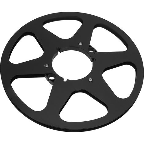 10 Bobinage Bobine de réception Aluminium 6 Trous Noir pour Bande 1/4 Pouce Audio Vide (1/5)