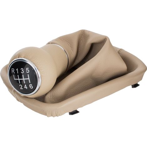 Pomo de cambio de marchas Audi A6 C5 97-04 BEIGE + JUNTA DE 6 VELOCIDADES