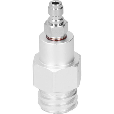 Adaptateur de bouteille de CO2, connecteur à déconnexion rapide, remplacement pour fournitures de boissons gazeuses, argent (1/5)