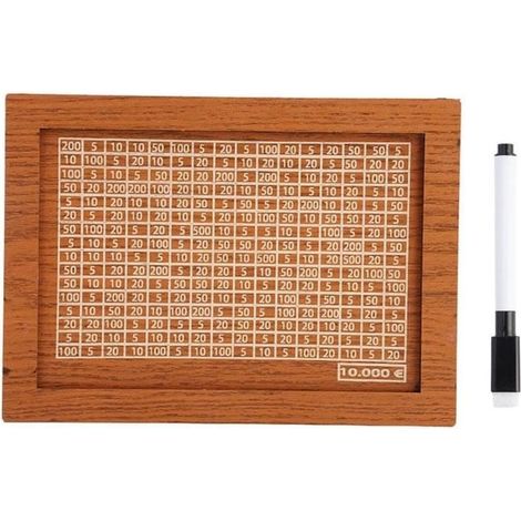 Tirelire en bois Cash Vault - Boîte à billets en bois portable - Idéale pour les amis (1/4)