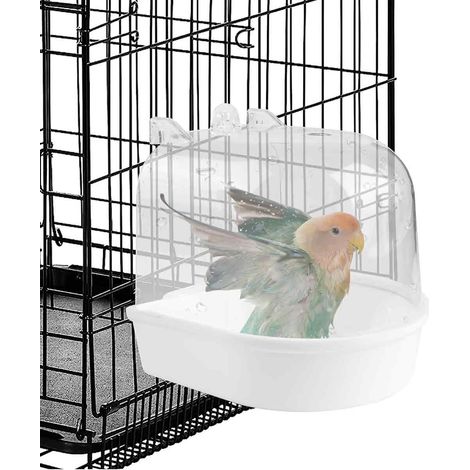 Bain Pour Oiseau Suspendu Baignoire Et Abreuvoir Pour Cage Accessoires Perruches Inséparables Lot De 1 (1/5)