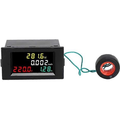 AC-LED-Leistungsmonitor, hochpräzises multifunktionales digitales Voltmeter, Strom- und Energiemesser, AC 220 V