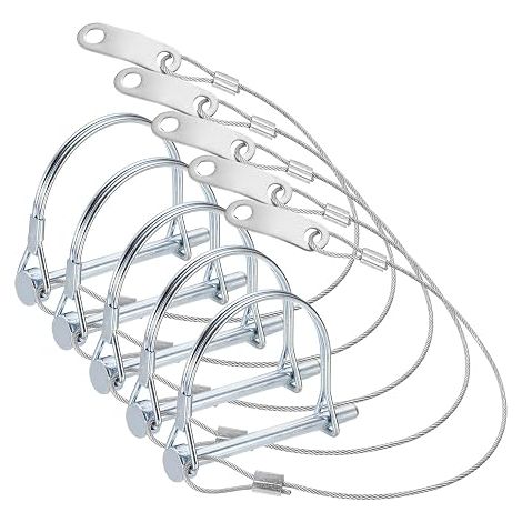 5pcs Goupille D'Attelage De Avec Anneau 15/64" x 2-3/4" (1/4)