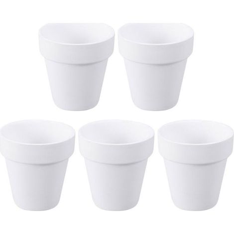 Lot de 5 pots de fleurs en céramique (1/3)