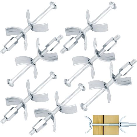 6 pcs Raccords de Plan de Travail, 100 mm Vis Assemblage Plan de Travail, Boulons de Connexion du Plan de Travail, Pour Assemblage Fixation (1/5)
