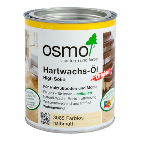 Osmo Hartwachs-Öl Original Farblos Halbmatt 0,75 l - 11100119
